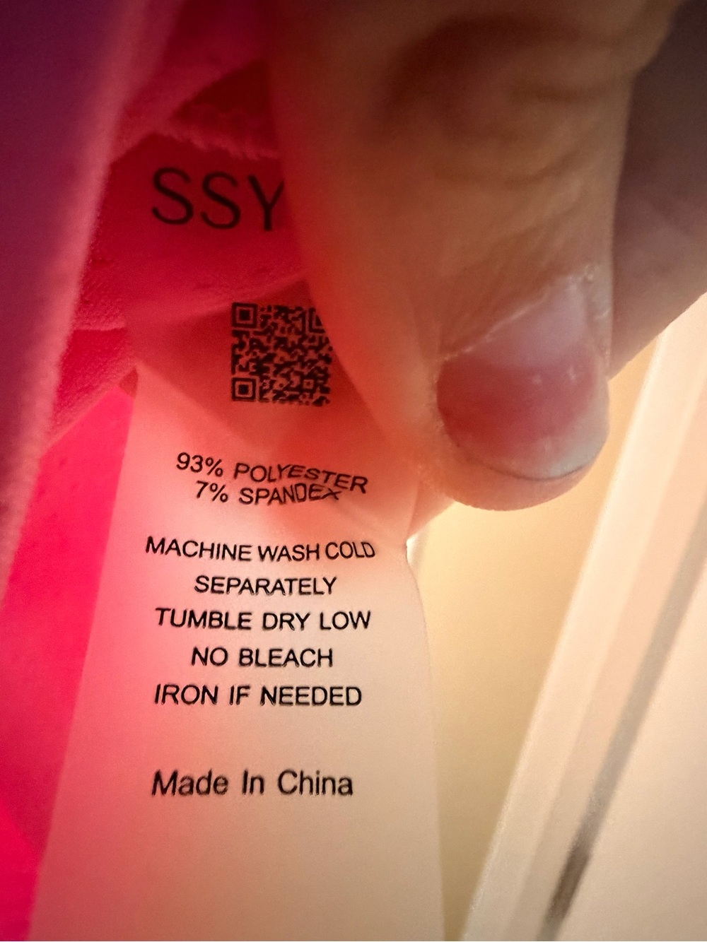 SSYS Hot Pink V-Neck Sleeveless Tank Top with ruffle collar - Picture 6 of 8